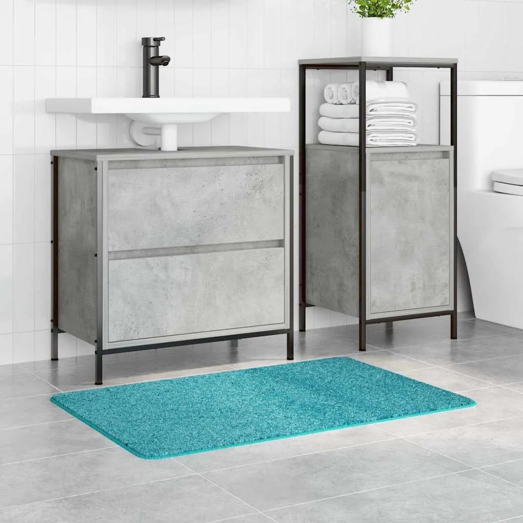 vidaXL Πατάκι μπάνιου Τιρκουάζ 60 x 90 cm Πολυπροπυλένιο
