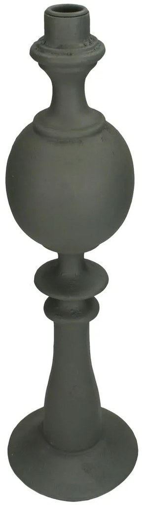 Κηροπήγιο ArteLibre Γκρι Polyresin 13x13x44cm