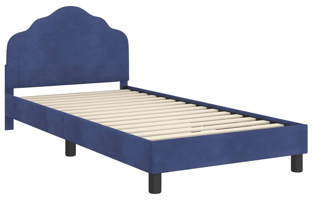 vidaXL Κρεβάτι Παιδικής Κρεβατοκάμαρας με Κεφαλάκι Μπλε Αστυνομίας