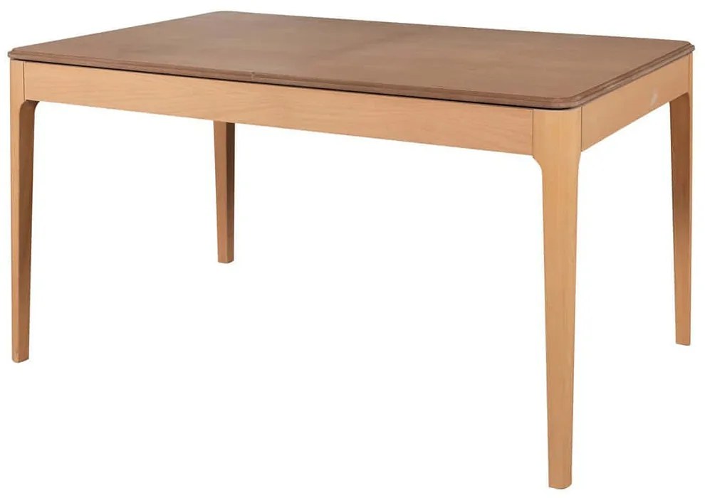 Τραπέζι Επεκτεινόμενο Evone 117FRF1219 120/160x80x75cm Natural Ξύλο