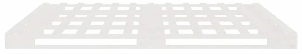 vidaXL Κρεβάτι από Παλέτες Λευκό 140 x 190 εκ. από Μασίφ Ξύλο Πεύκου