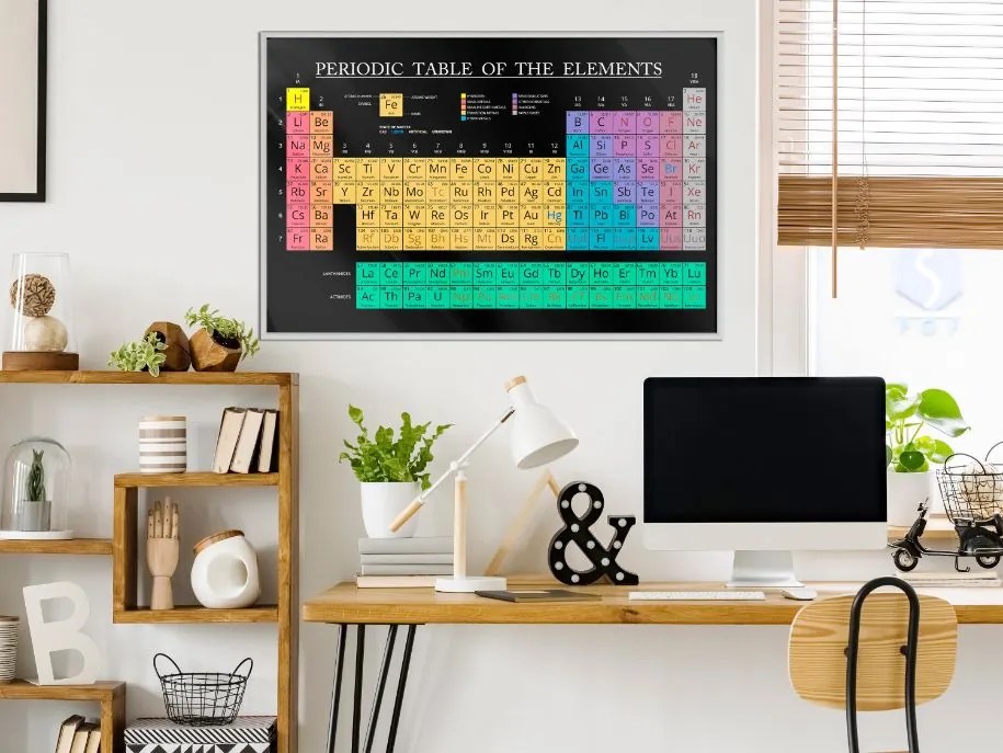 Αφίσα - Periodic Table of the Elements - 30x20 - Χρυσό - Χωρίς πασπαρτού