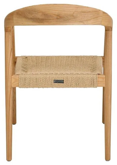 Καρέκλα Willow απο Μασίφ Ξύλο Ash με Μπράτσα σε Φυσικό χρώμα 56x56x78 εκ. 2αδα 56x56x78 εκ.