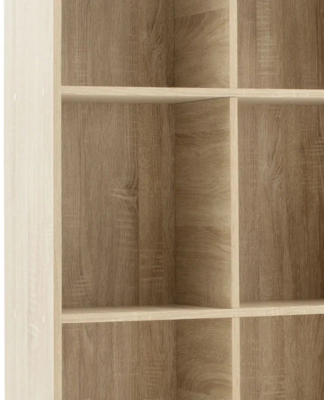 Βιβλιοθήκη FIRENZE pakoworld χρώμα sonoma 107x28,6x178εκ (1 τεμάχια)