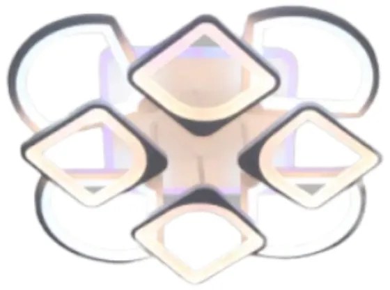 Φωτιστικό οροφής LED Πλαφονιέρα με Dimmer 5136 8WH+RGB
