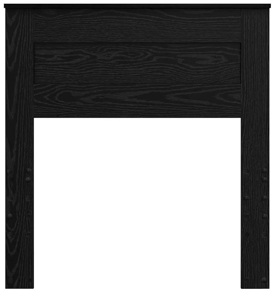 vidaXL Κεφαλάρι με κεφαλάρι Μαύρη Οξυά 90 cm Επεξεργασμένο ξύλο