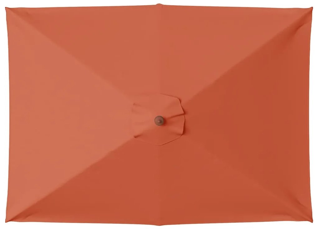 vidaXL Ομπρέλα Κήπου Τερακότα 150 x 200 εκ. με Ξύλινο Ιστό