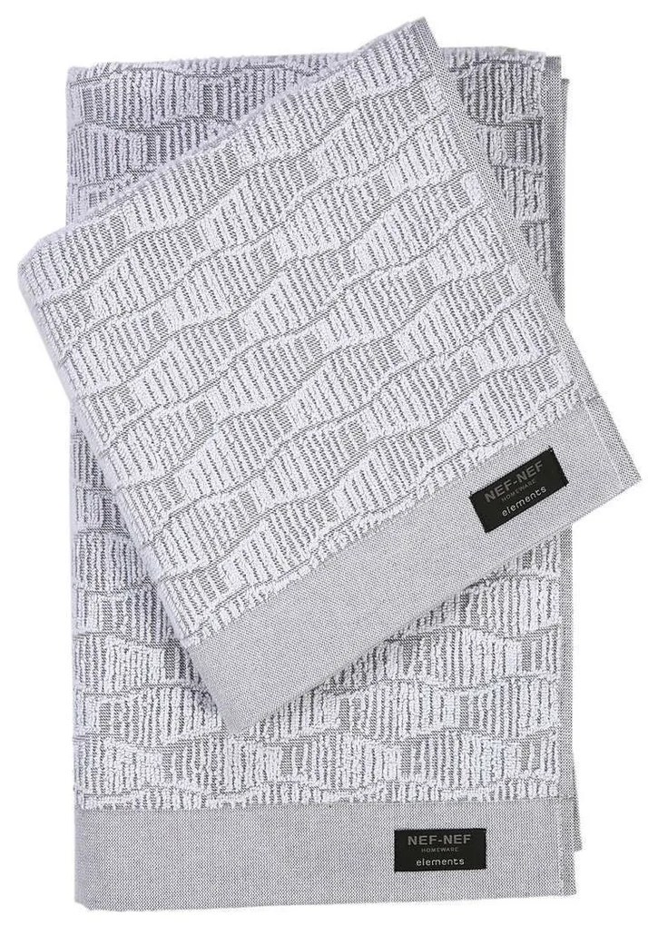 Πετσέτα Egitura Grey Nef-Nef Προσώπου 50x100cm 100% Cotton