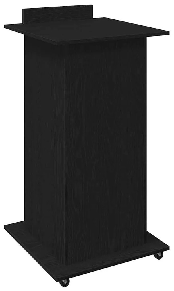vidaXL Πλατφόρμα Μαύρη δρυς 55 x 55 x 107 cm Επεξεργασμένο ξύλο