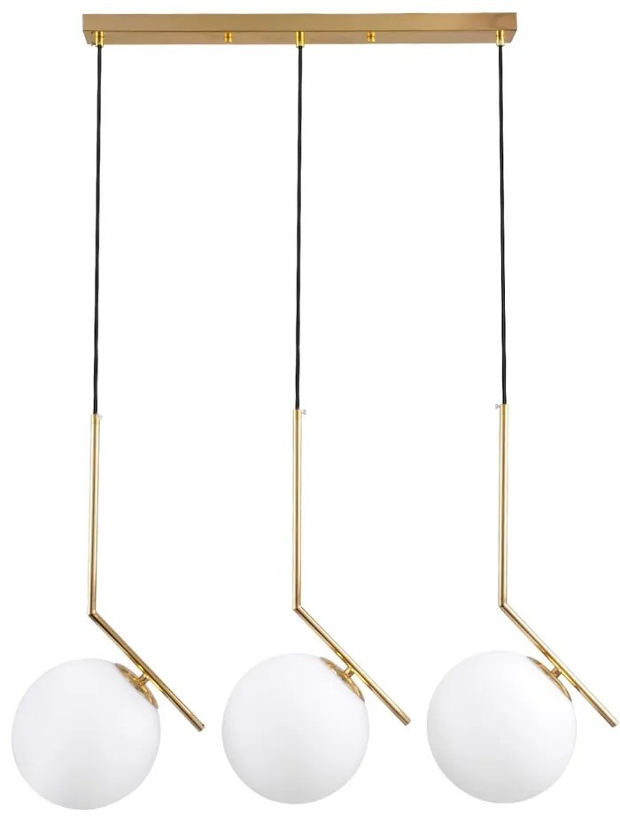 Φωτιστικό Οροφής Monroe 00955 E27 74x25x50cm White-Gold GloboStar