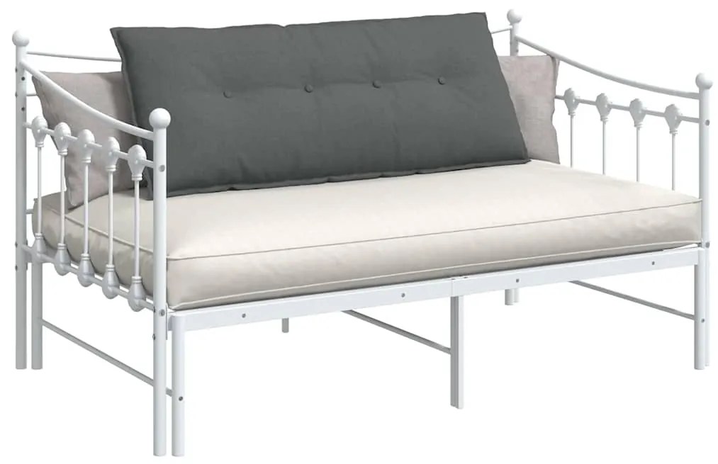 vidaXL Μαξιλάρι Πλάτης Σκούρο Γκρι 120 x 19 x 50 εκ ύφασμα