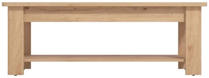 Τραπεζάκι Σαλονιού Jersey Artisan Oak 124x60x45 εκ. 124x60x45 εκ.