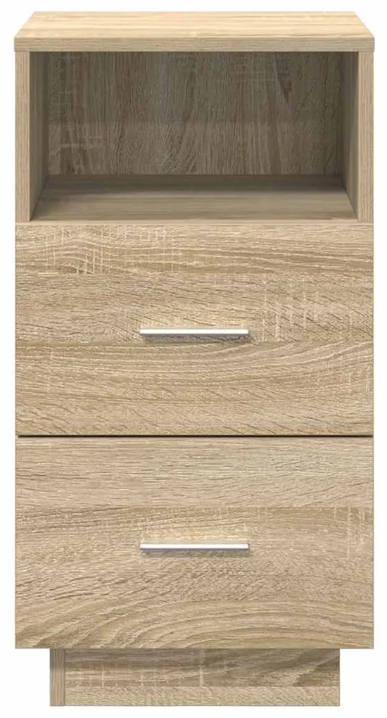 Κομοδίνα 2 τεμάχια με 2 συρτάρια Sonoma Δρυς 36x36x68 εκ. - Καφέ