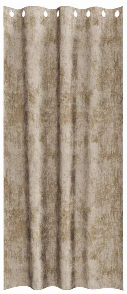 vidaXL Κουρτίνα με κουρτίνες 2 pcs Μπρονζέ 260 x 140 εκ. Βελούδο