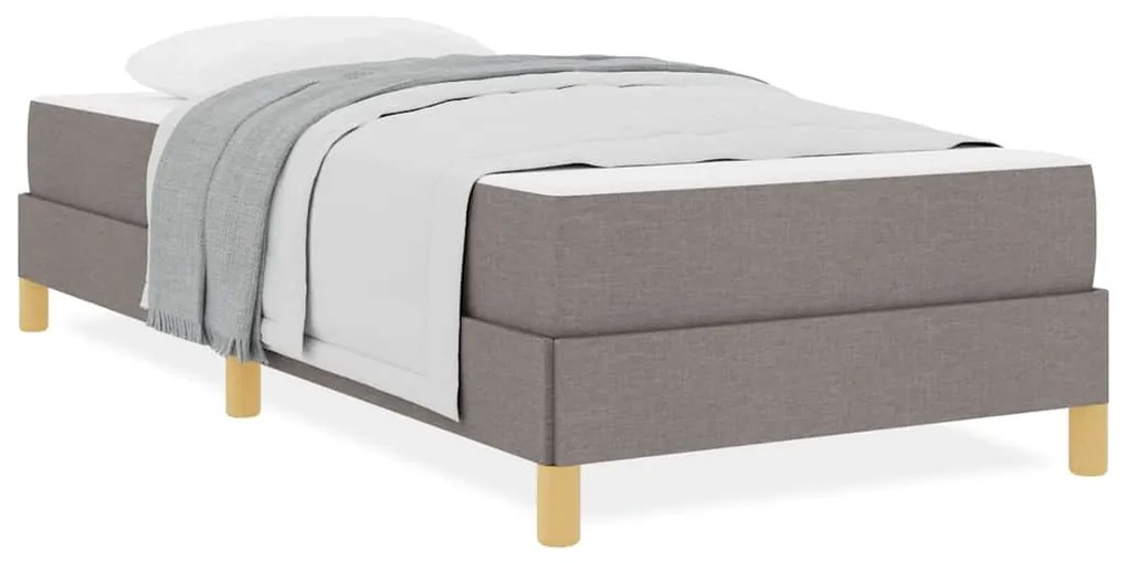 vidaXL Κρεβάτι με ελατήρια Ταμπά, Καφέ 90 x 190 cm