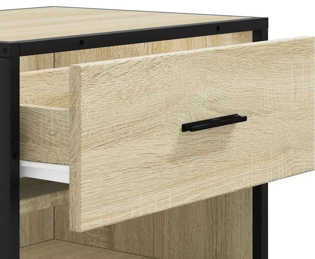 Παπουτσοθήκη Sonoma Δρυς 48x38x97,5 εκ. Επεξεργασμένο Ξύλο - Καφέ