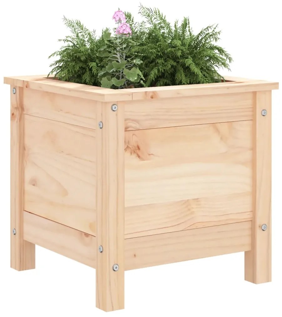 vidaXL Ζαρντινιέρα Κήπου 40 x 40 x 39 εκ. από Μασίφ Ξύλο Πεύκου