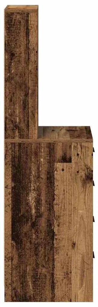 vidaXL Highboard Παλαιό ξύλο 40 x 41 x 135 εκ. Επεξεργασμένο ξύλο