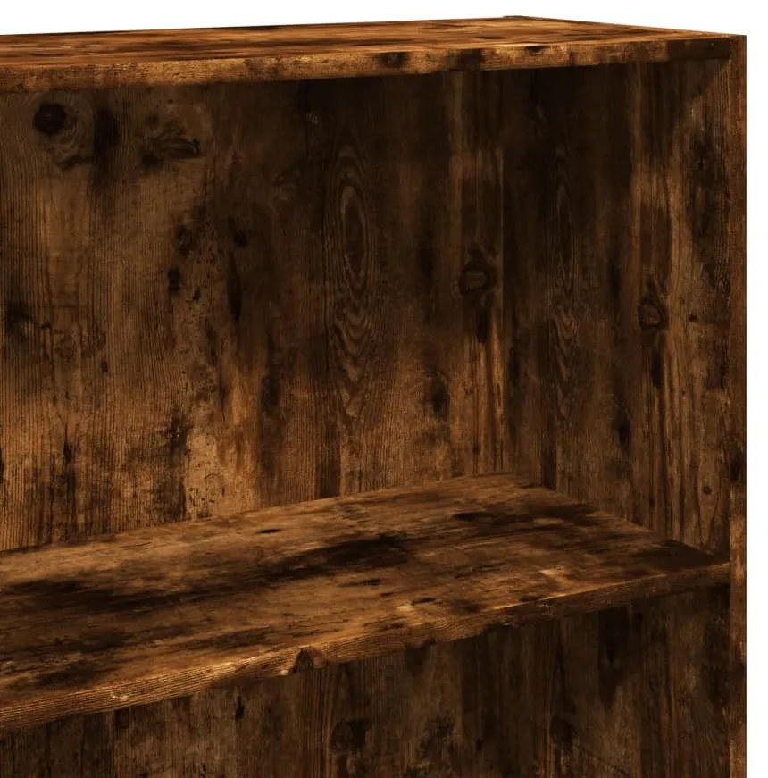 vidaXL Βιβλιοθήκη Καπνιστή Δρυς 60x30x189 εκ. από Επεξεργασμένο Ξύλο