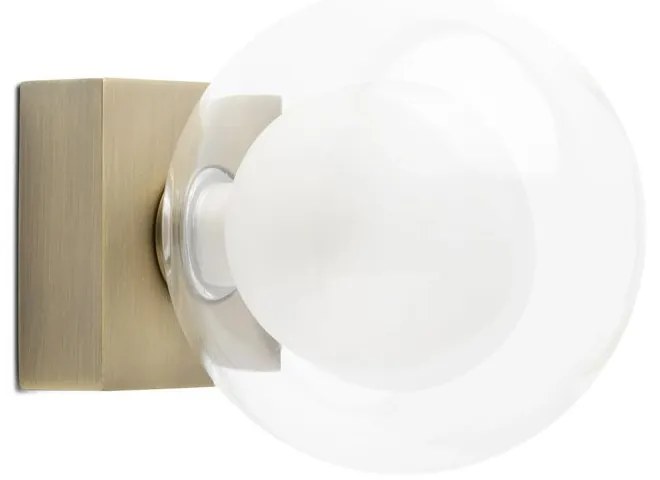 Φωτιστικό Μπάνιου - Απλίκα Perla G9 max 6W Old Gold Faro Barcelona Metal, Glass