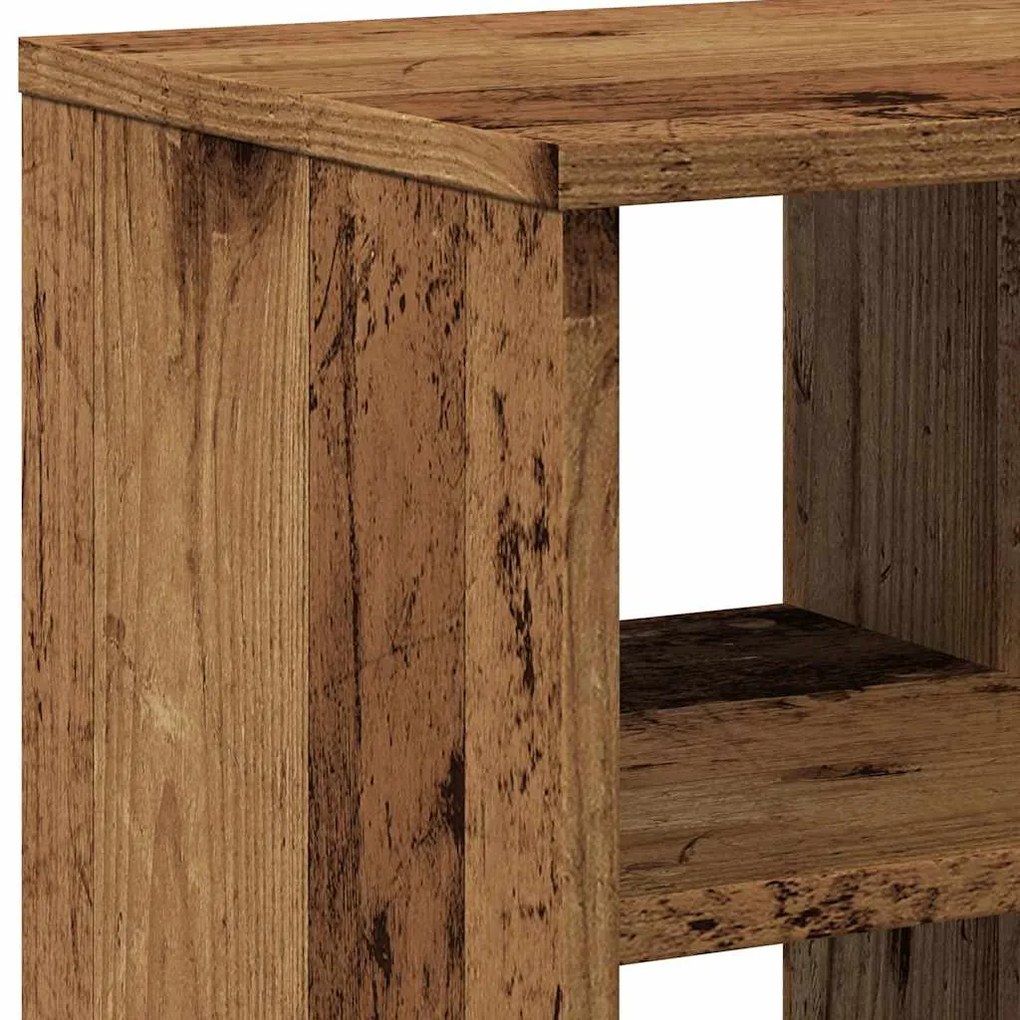 Side Table Παλιό ξύλο 50x30x50 cm Κατασκευασμένο ξύλο - Καφέ