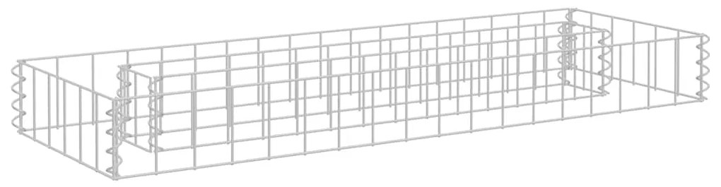 vidaXL Συρματοκιβώτιο-Γλάστρα Υπερυψωμένη 90x30x10 εκ. Γαλβ. Χάλυβας