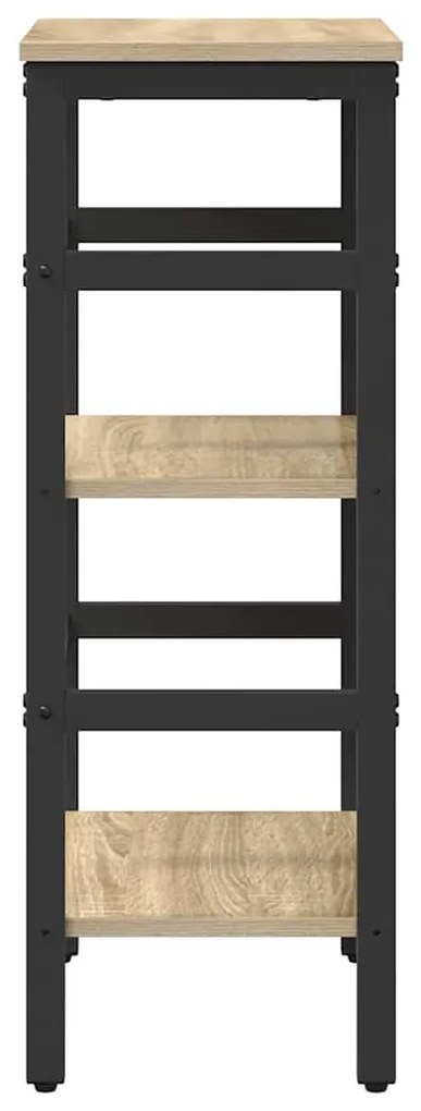 vidaXL Ράφι Βιβλίων Δρύς Sonoma 40 x 29,5 x 81 εκ Επεξεργασμένο ξύλο