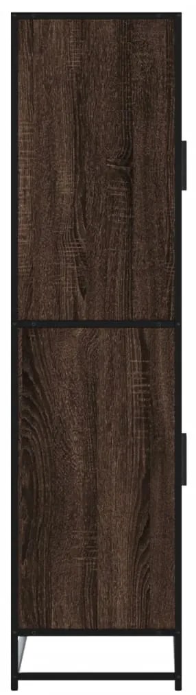 vidaXL Highboard καφέ δρυς 68x35x139 cm Ξύλινο μηχανουργικό ξύλο