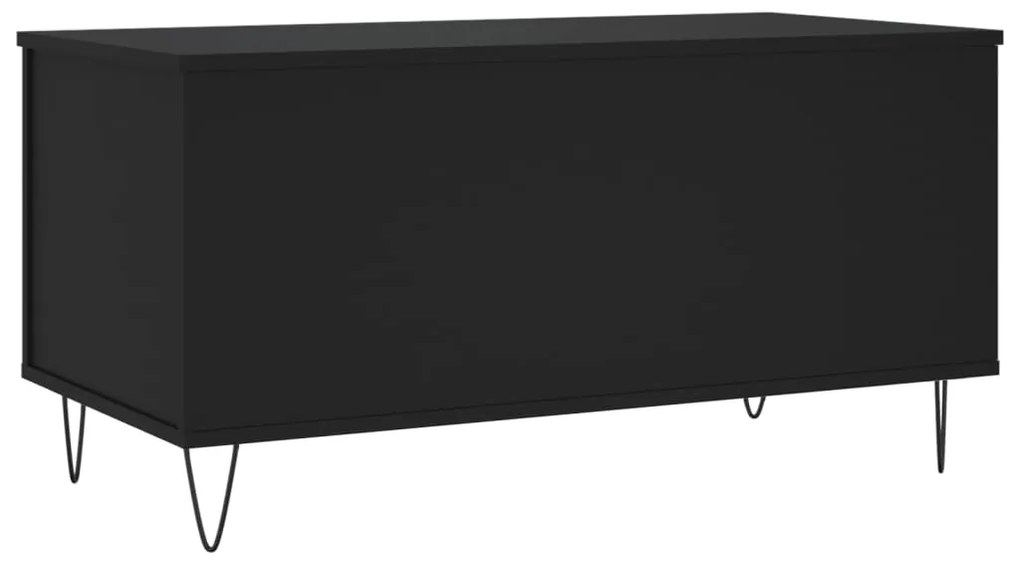 vidaXL Τραπεζάκι Σαλονιού Μαύρο 90x44,5x45 εκ. Επεξεργασμένο Ξύλο