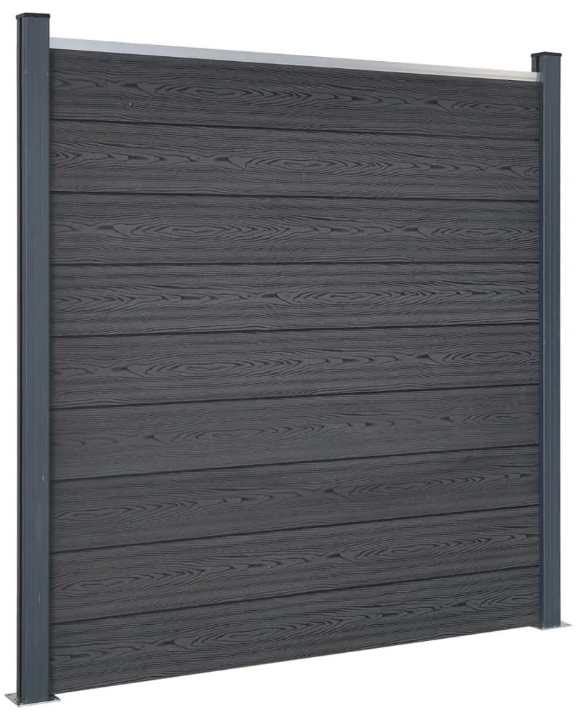 vidaXL Σετ Πάνελ Περίφραξης Καφέ 872x186 εκ. από WPC