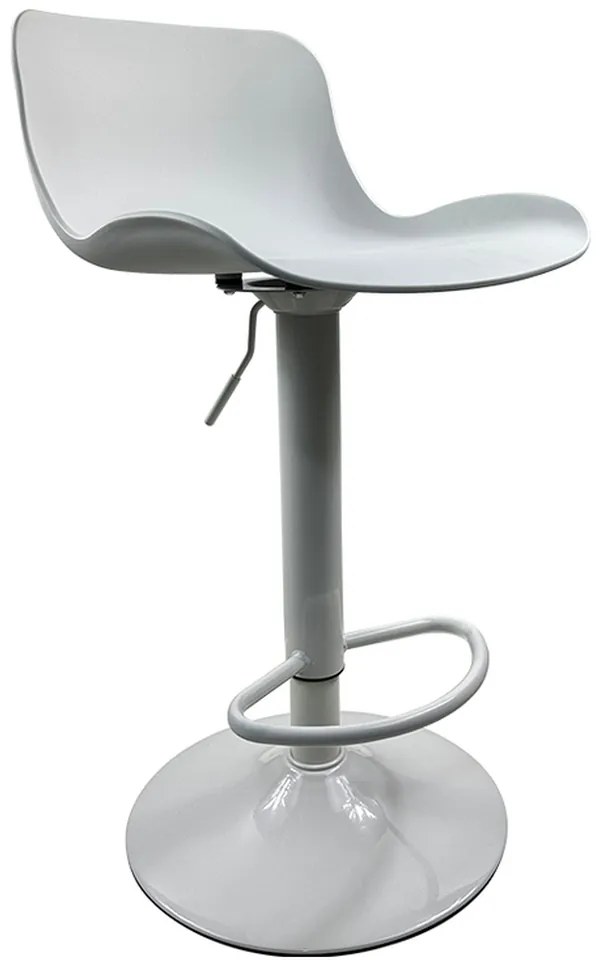 Σκαμπό Bar ArteLibre QUERIDA Λευκό PP/Μέταλλο 44x45x58/81-79/102cm