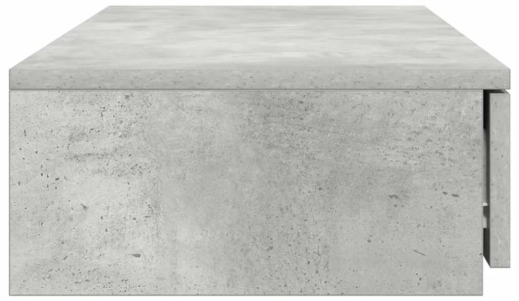 vidaXL Συρτάρια κρεβατιού Σκυρόδεμα Γκρι 100 x 36,5 x 16,5 εκ