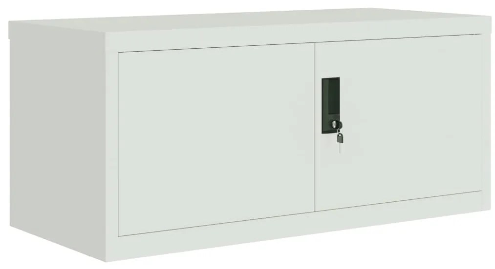 vidaXL Αρχειοθήκη Αν. Γκρι 90 x 40 x 220 εκ. Ατσάλινη