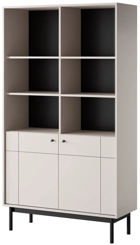 Βιτρίνα - Στήλη Japandi 103x39x184cm White Kazmir