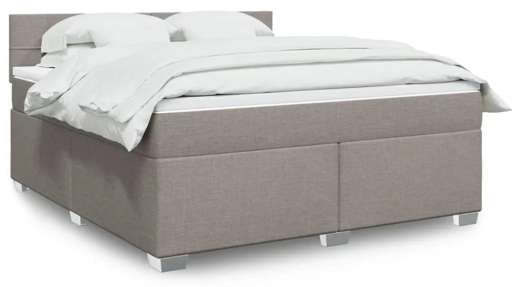 ΚΡΕΒΑΤΙ BOXSPRING ΜΕ ΣΤΡΩΜΑ TAUPE 180X200 ΕΚ. ΥΦΑΣΜΑΤΙΝΟ 3288271