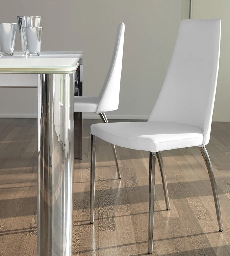 Καρέκλα Dalila chromed legs 47x52x100 - Synthetic Leather