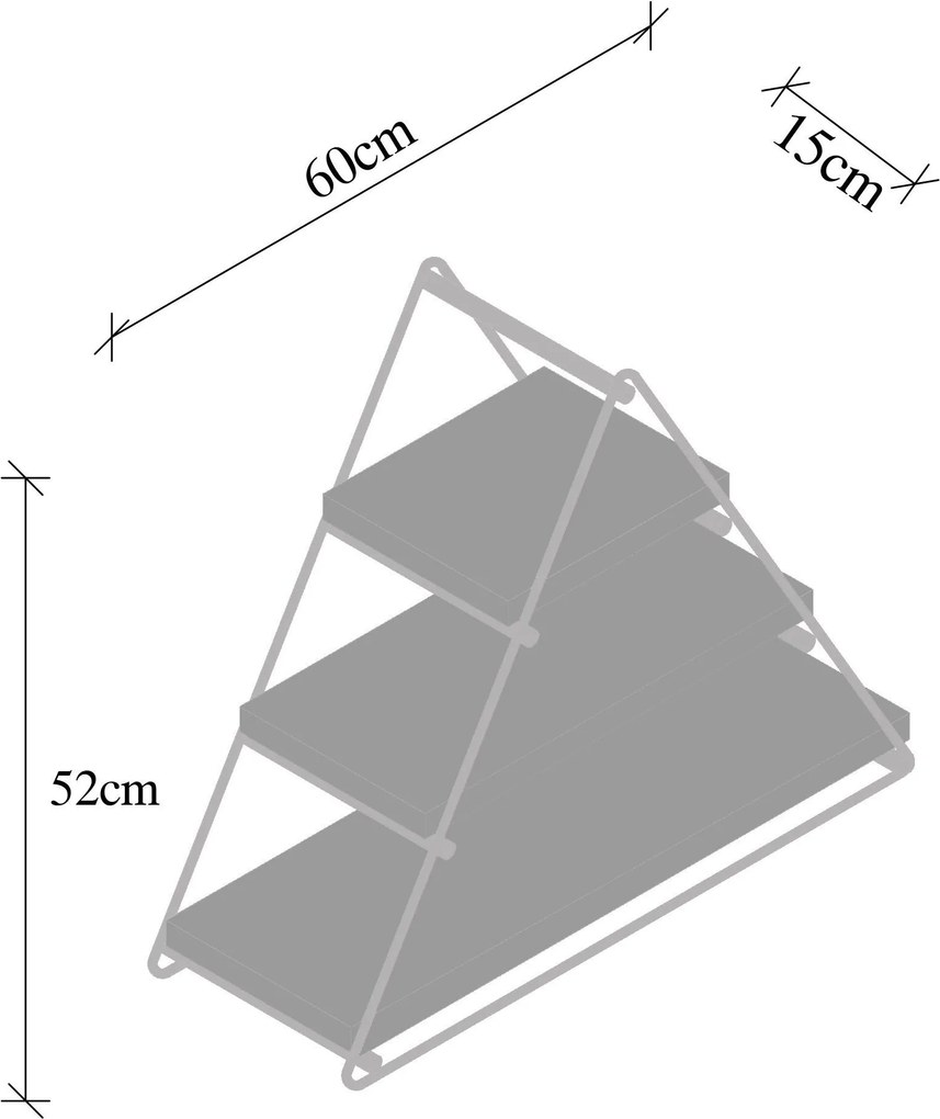 Wall Shelf Hyacinth Black
Walnut