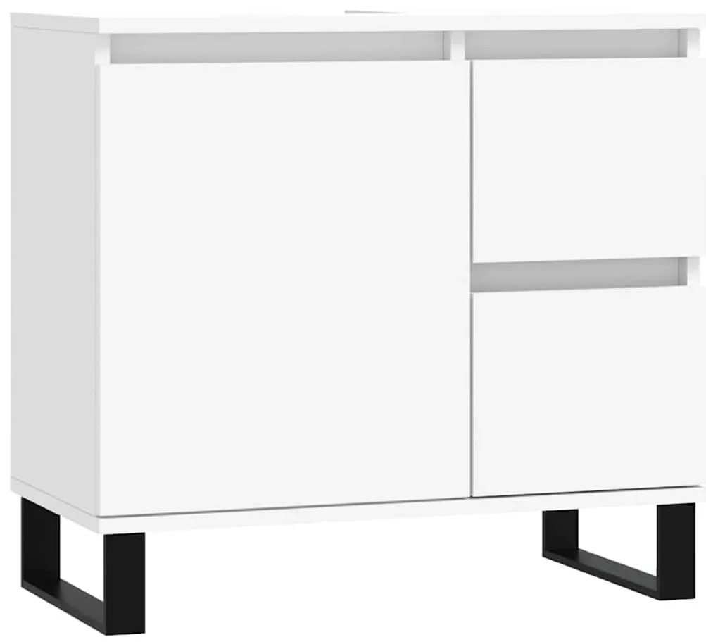 vidaXL Ντουλάπι Μπάνιου Λευκό 65 x 33 x 60 εκ. από Επεξεργασμένο Ξύλο