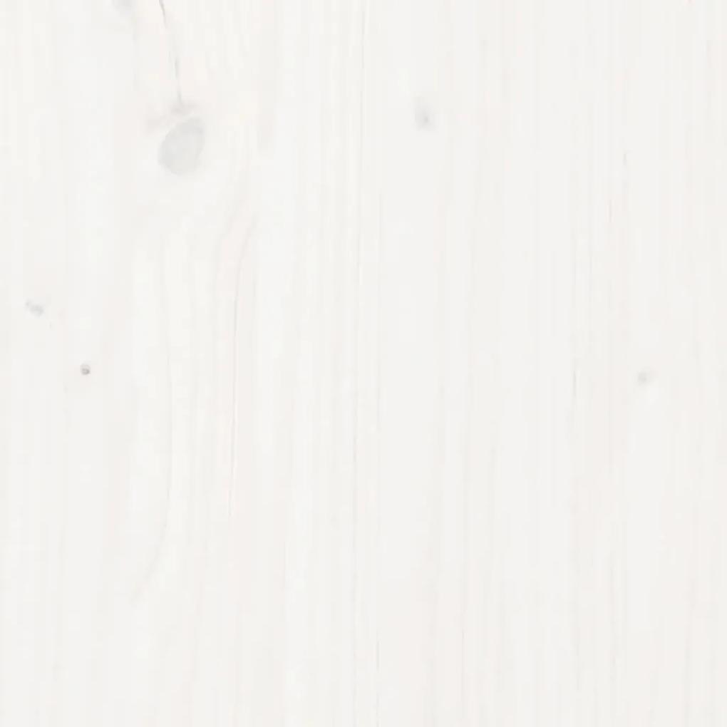 Κομποστοποιητής Λευκός 82,5x82,5x99,5 εκ. από Μασίφ Ξύλο Πεύκου - Λευκό