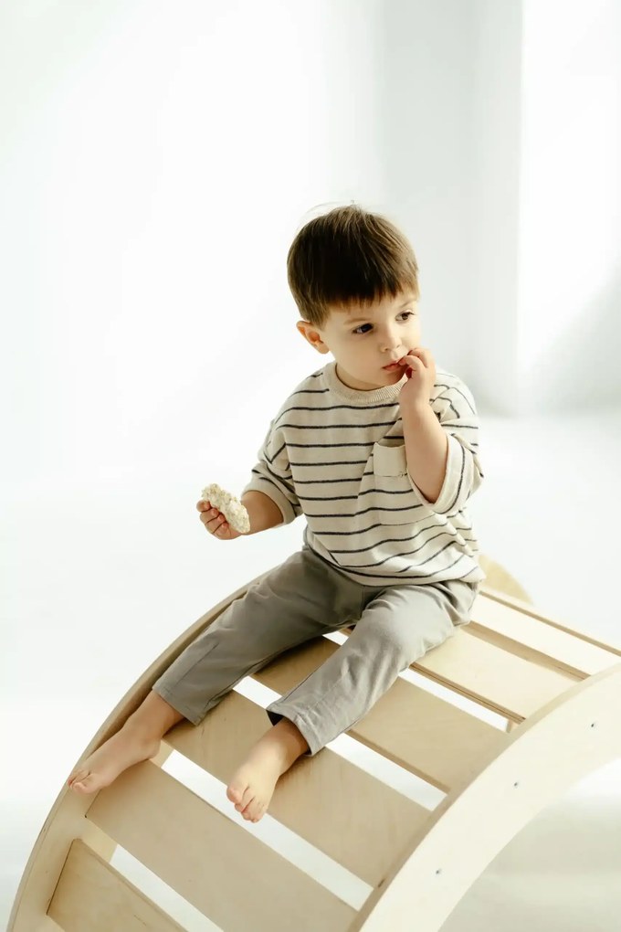 Montessori Ξύλινη Κούνια Medium  Natural  BabyWood