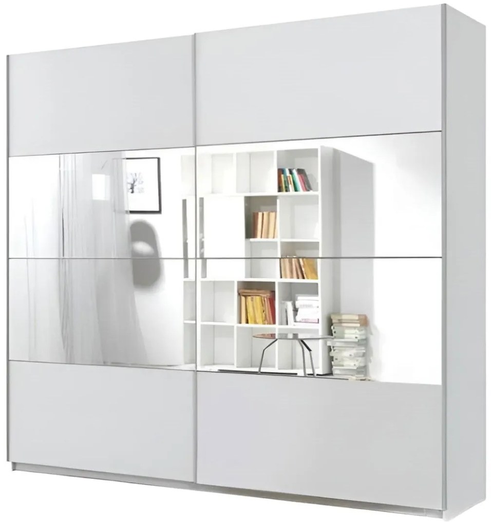 Ντουλάπα Συρόμενη Delta II-200 x 61 x 210 εκ.-Λευκό