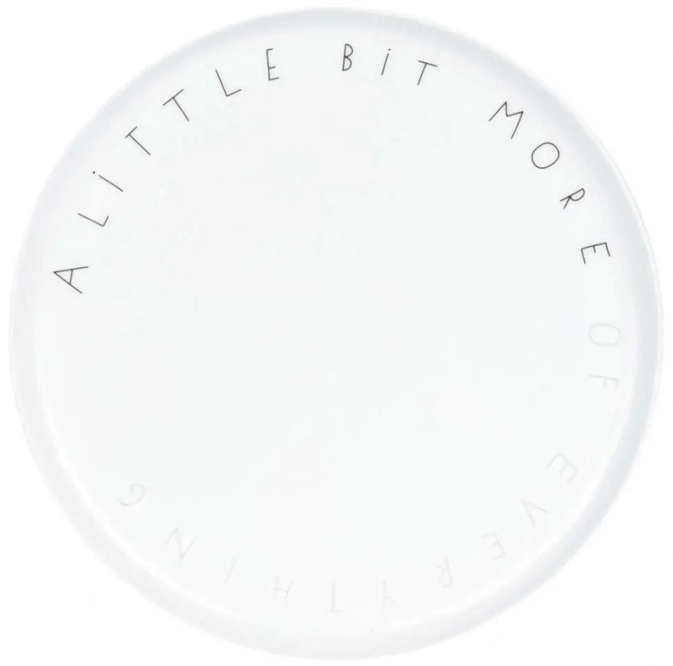 Πιάτο A Little Bit More Of Everything LBTRD0016531 Φ20x1,5cm White-Black Raeder Porcelain