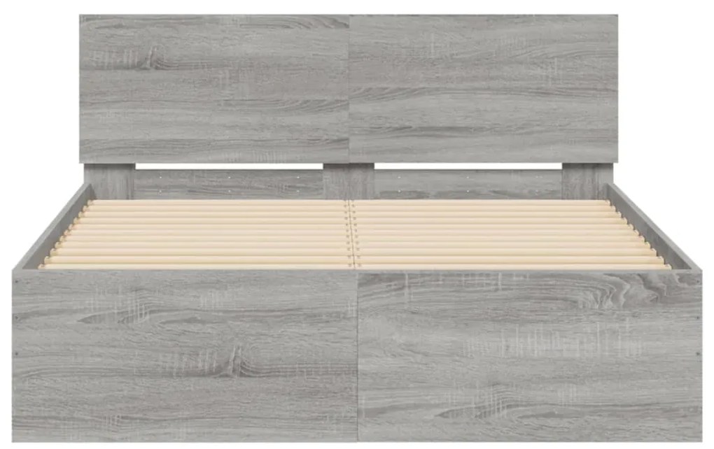 ΠΛΑΙΣΙΟ ΚΡΕΒΑΤΙΟΥ ΜΕ ΚΕΦΑΛΑΡΙ ΓΚΡΙ SONOMA 120X190 ΕΚ. 3207516