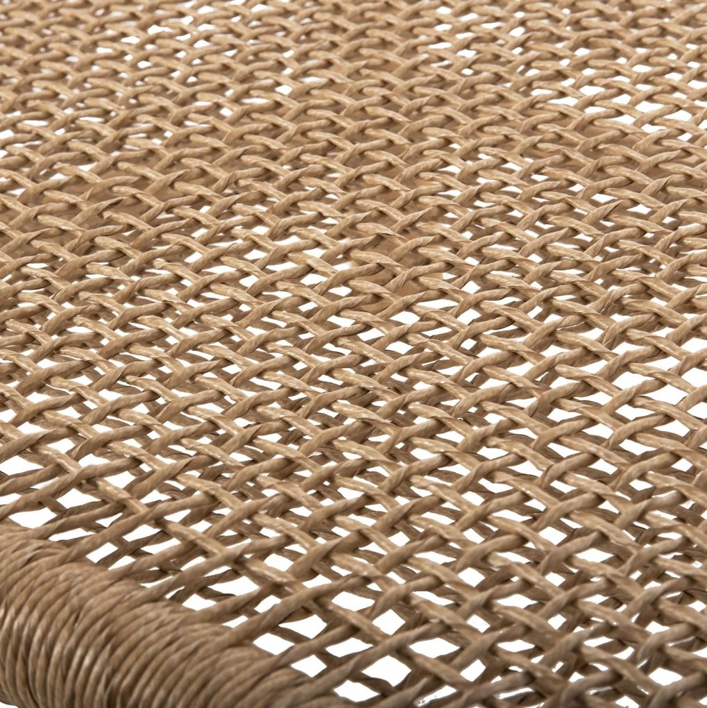 Τραπεζάκι σαλονιού LONDER C5985 Ξύλο TEAK - Συνθετικό Rattan σε Φυσικό 119x79,5x41Yεκ. 119x79.5x41 εκ.