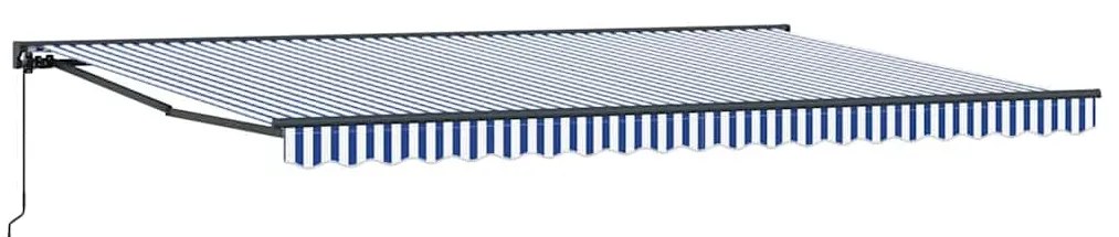 vidaXL Σκηνίτσα Αναδιπλούμενη Μπλε και άσπρο 500x300 εκ. ύφασμα