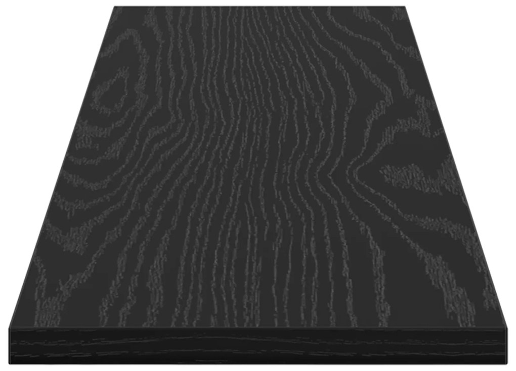 vidaXL Δίσκος Βιβλιοθήκης 4 pcs Μαύρο 100 x 40 x 1.5 εκ. Μοριοσανίδα