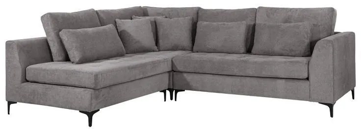 Γωνιακός Καναπές Albert Fylliana Σκούρο Γκρί 280x220x96 εκ. 280x220x96 εκ.