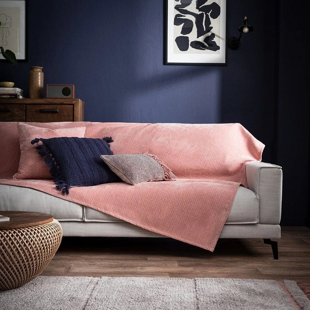 Ριχτάρι 421 17 Crab Pink Gofis Home Τριθέσιο 180x310cm Acrylic, Polyester