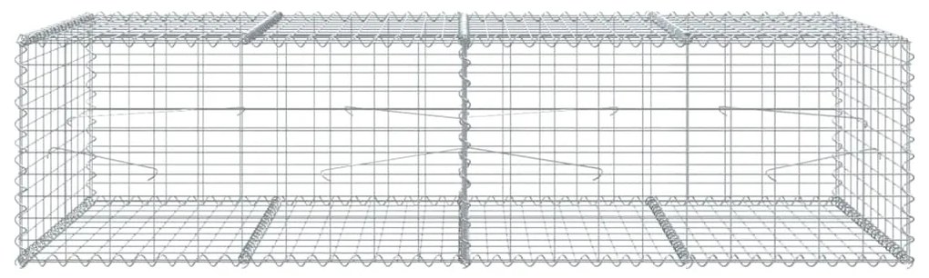 vidaXL Συρματοκιβώτιο με Κάλυμμα 200x100x50εκ. από Γαλβανισμένο Χάλυβα