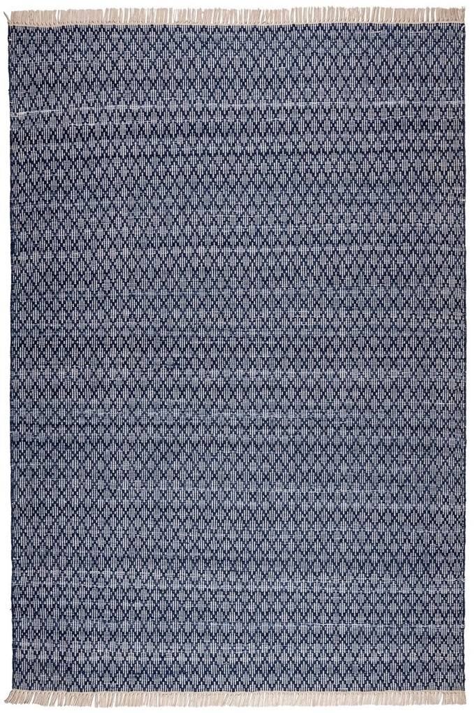 Χαλί Barito CSC 02 Blue-Ivory Βιοκαρπέτ 140X200cm